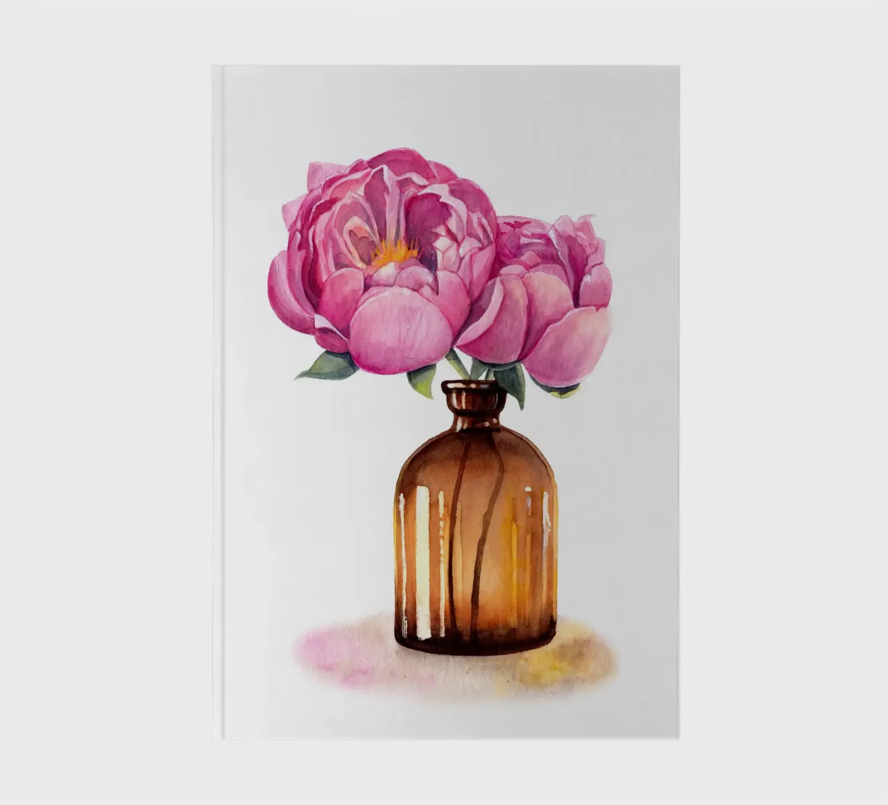 Peonies in a vase notebook by DoroKaiser