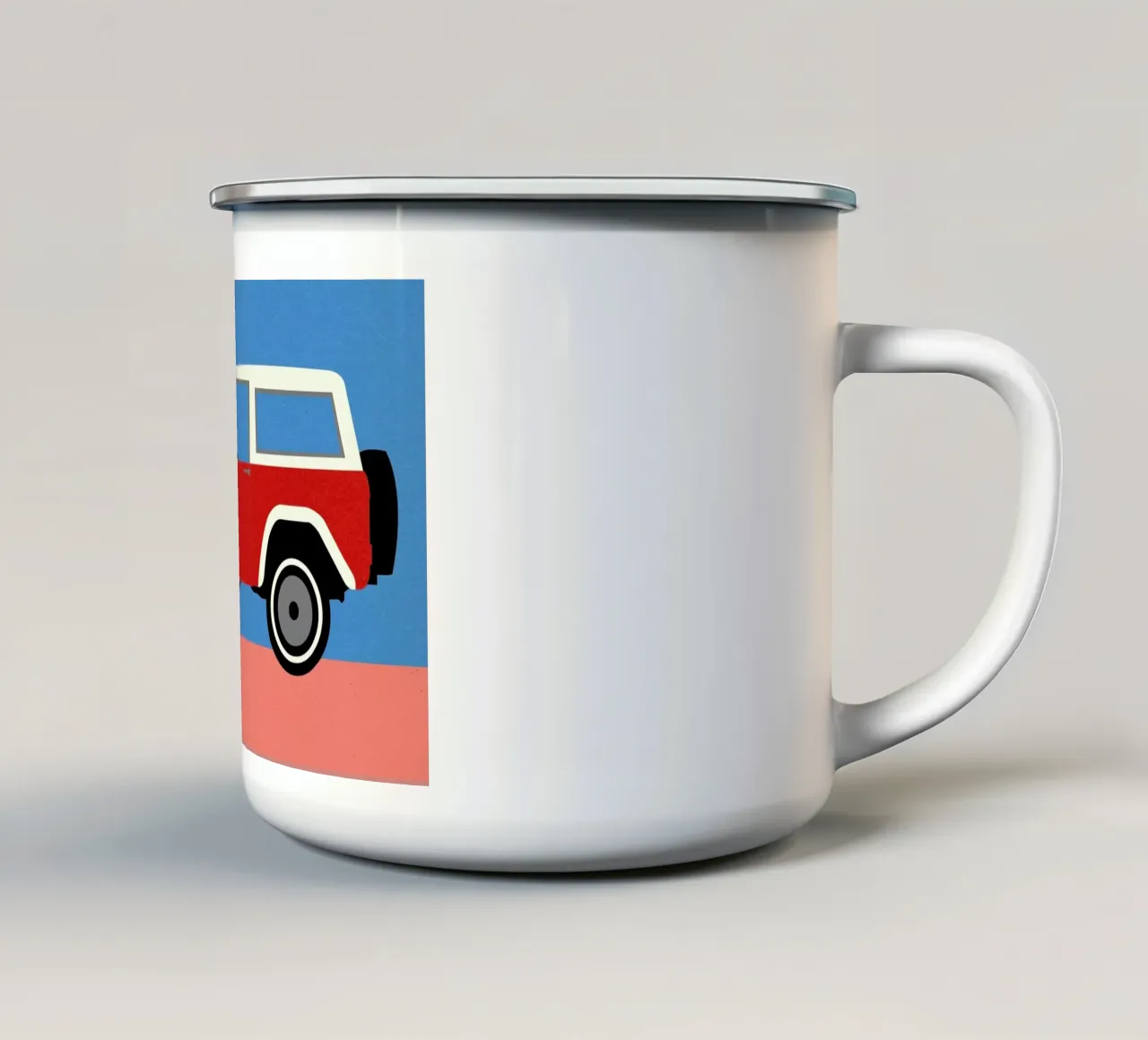 Red SUV tazza in smalto da Rosi Feist