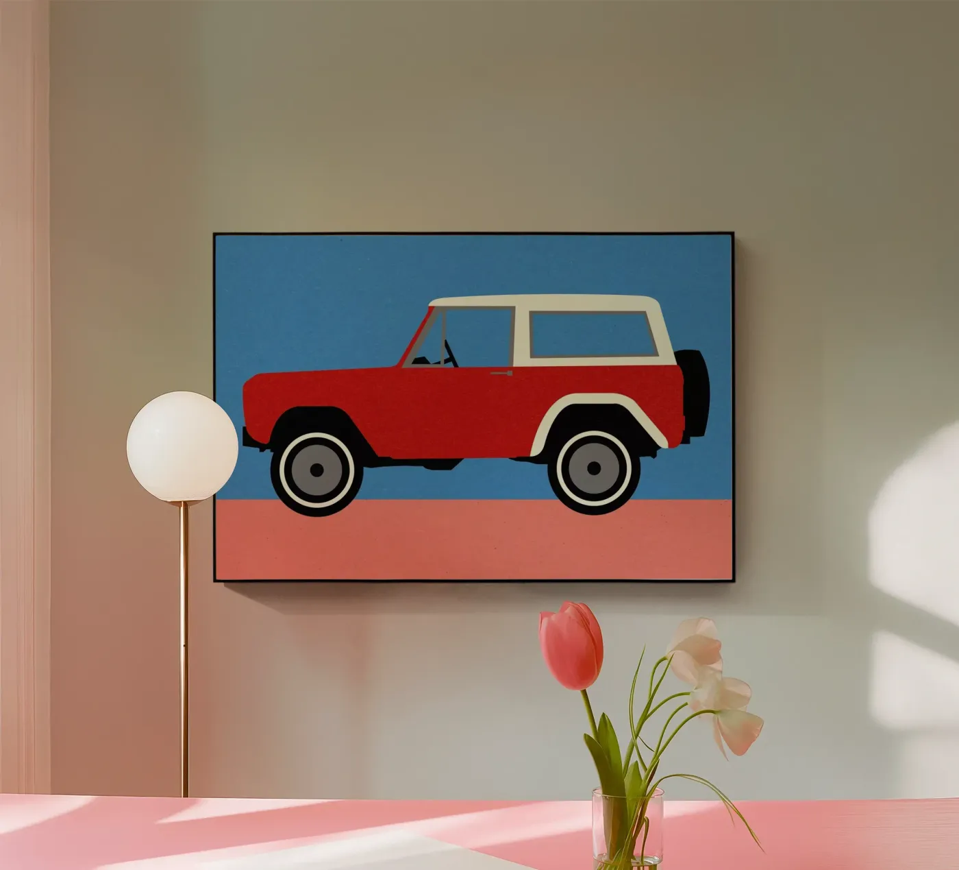 Red SUV Acryl-Glas von Rosi Feist