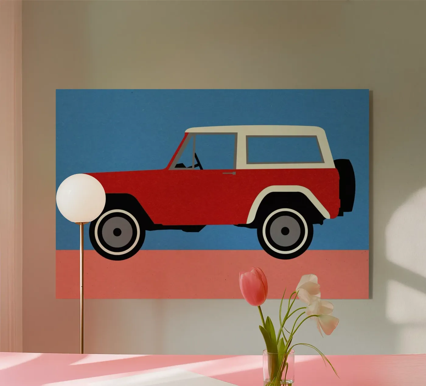 Red SUV Acryl-Glas von Rosi Feist