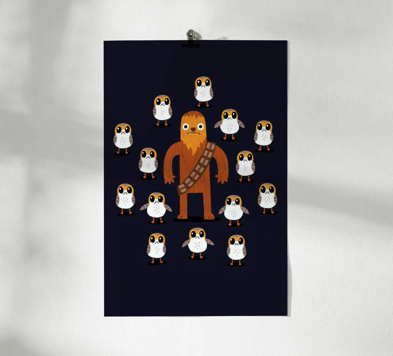Chewy And Friends poster con telaio in alluminio da DinoMike