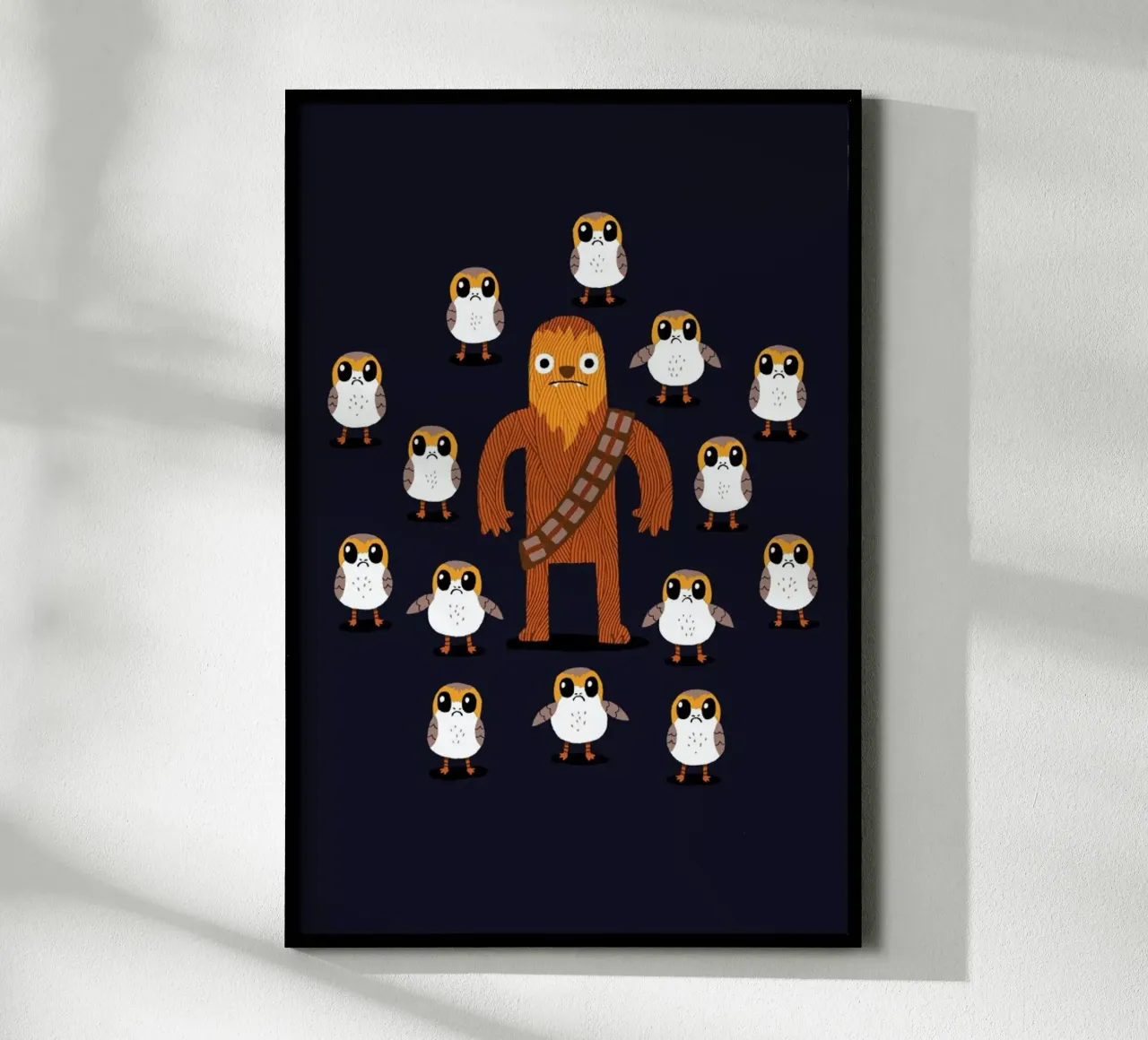 Chewy And Friends poster con telaio in alluminio da DinoMike