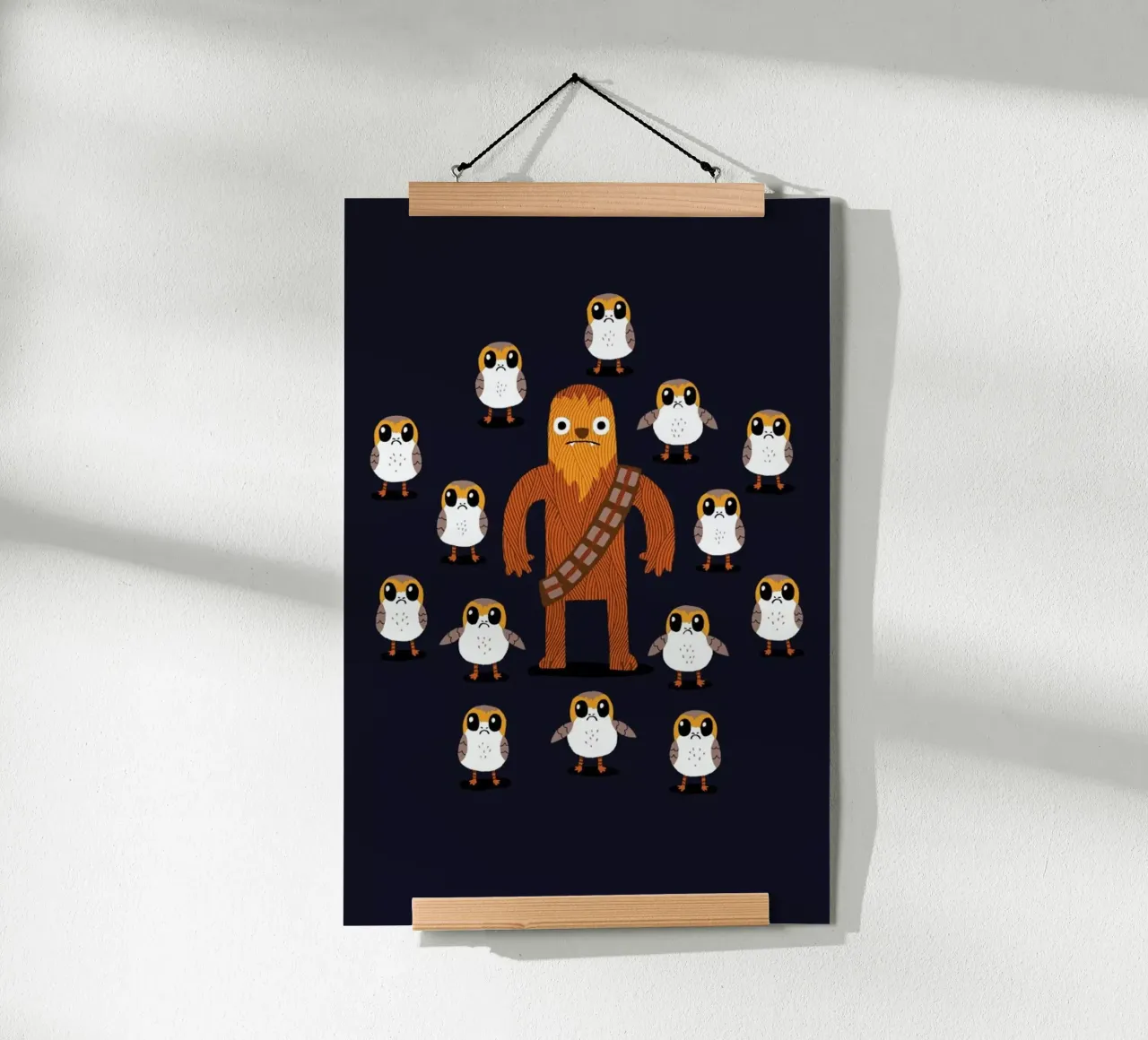 Chewy And Friends poster con telaio in alluminio da DinoMike