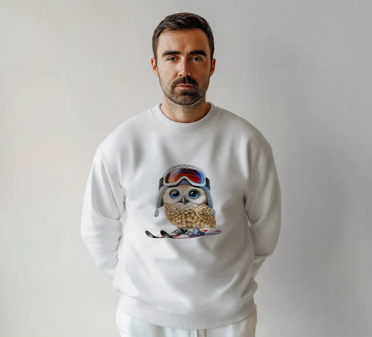 Simpatico gufo da sci felpa da Graphit und Farbe
