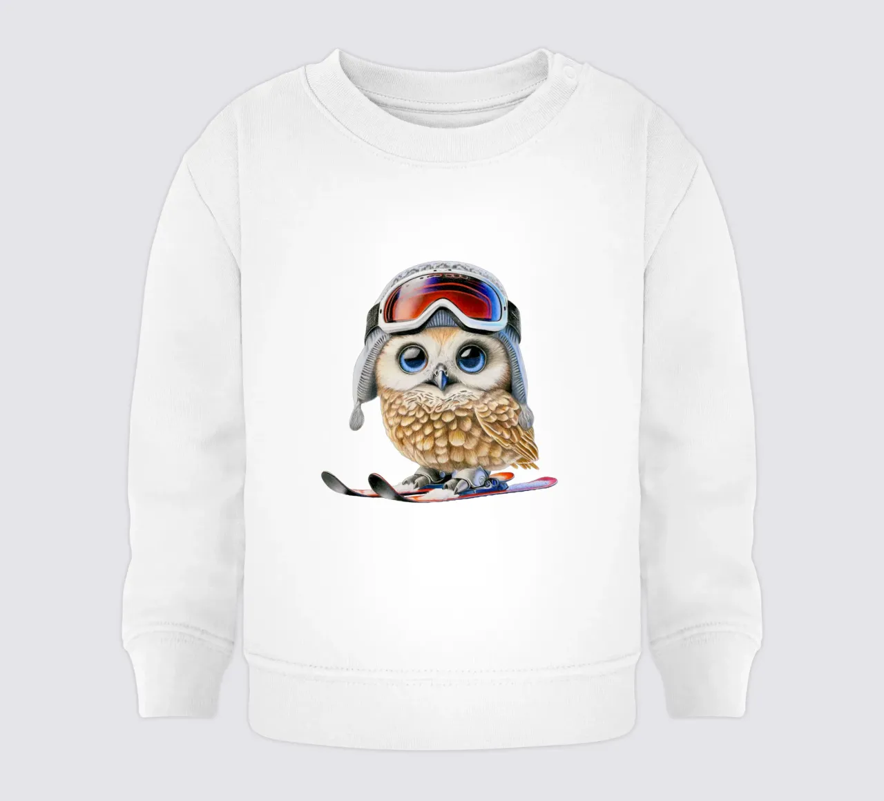 Simpatico gufo da sci felpa neonato da Graphit und Farbe
