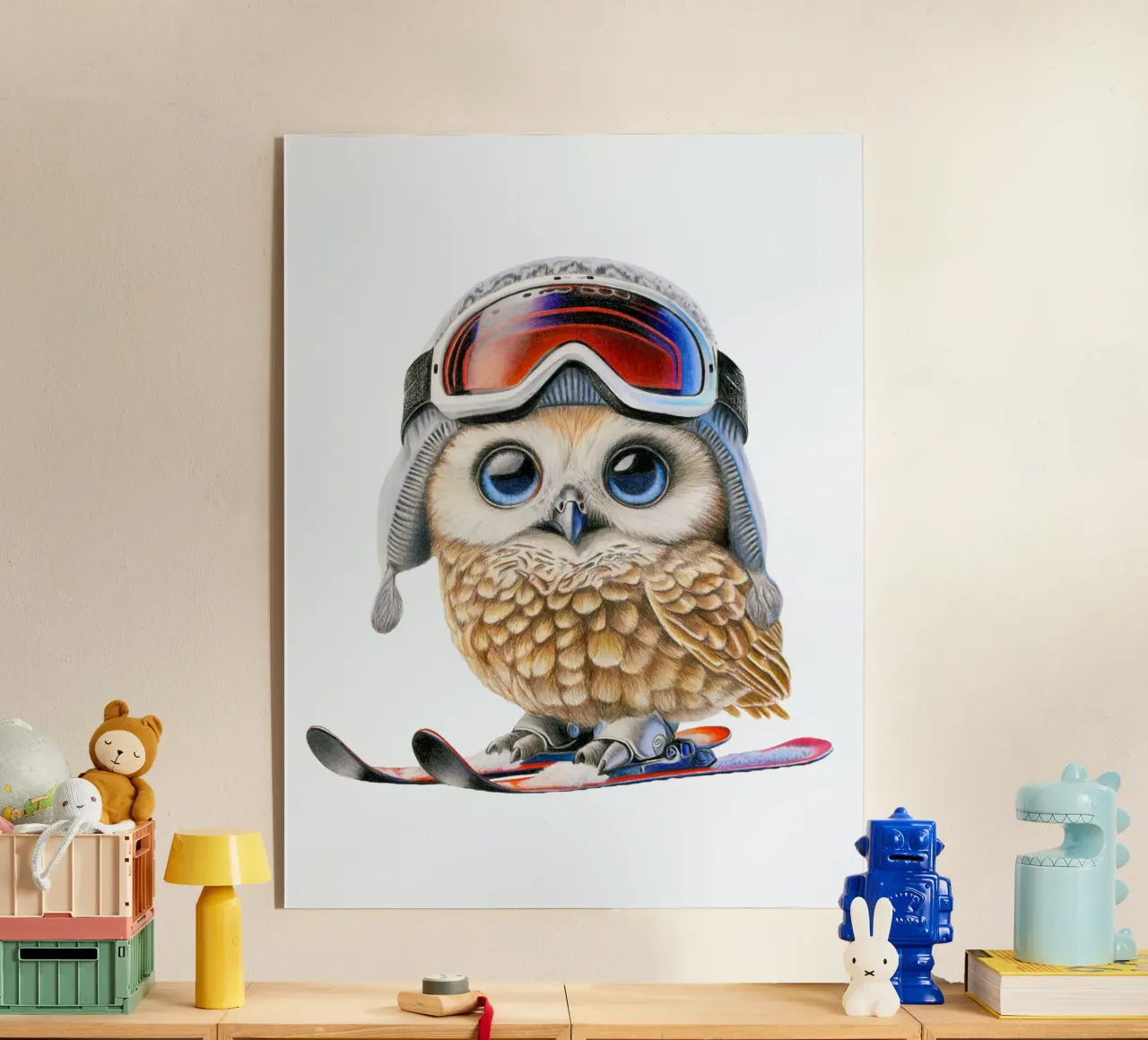 Simpatico gufo da sci plexiglass da Graphit und Farbe