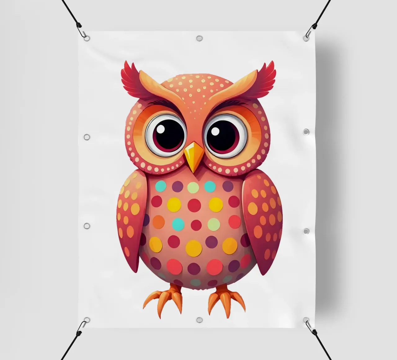Gufo_4a telo in pvc da Tierisch bunt by LK
