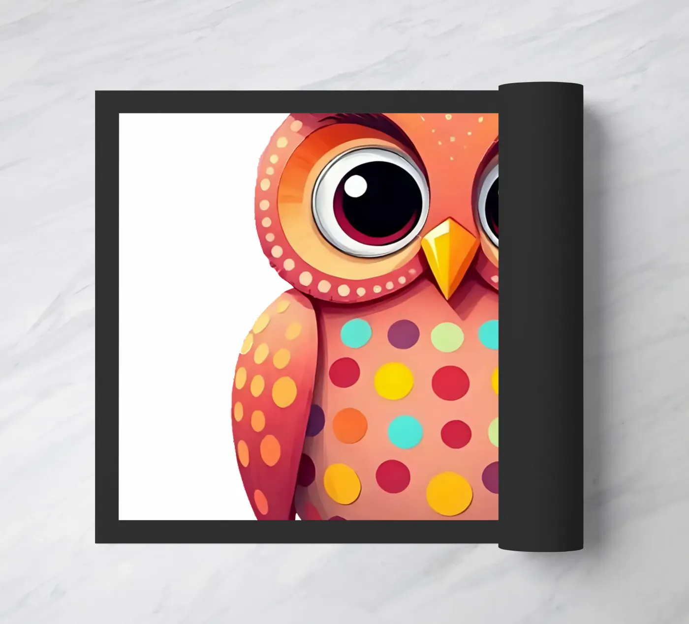 Eule_4a Fußmatte von Tierisch bunt by LK