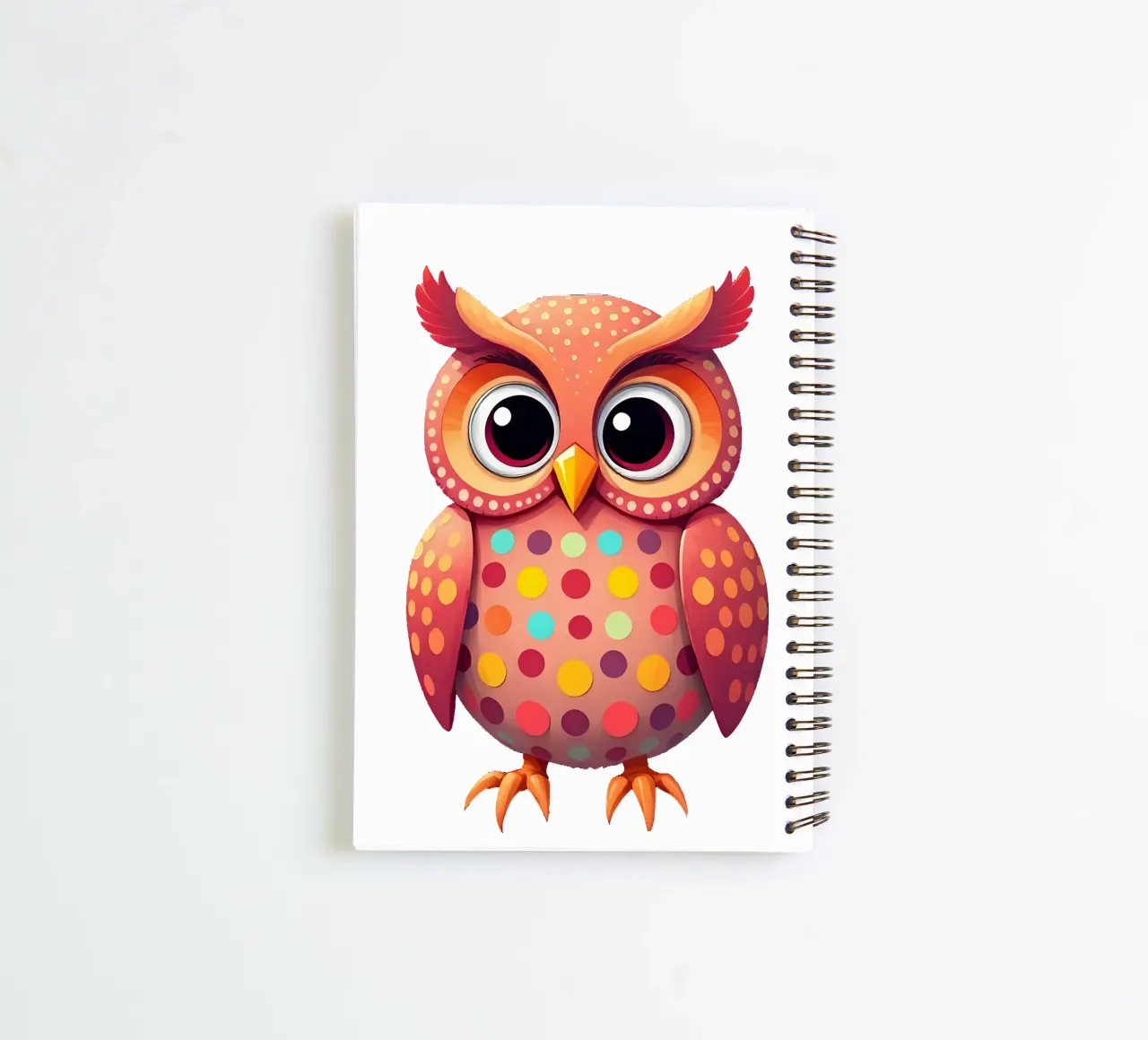 Hibou_4a carnet à spirale de Tierisch bunt by LK