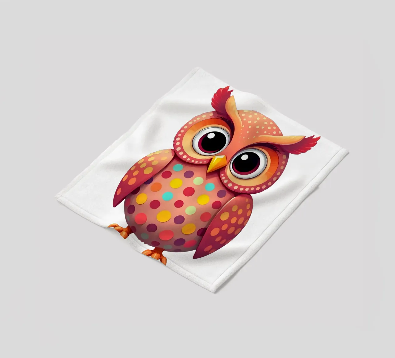 Gufo_4a coperta in pile da Tierisch bunt by LK