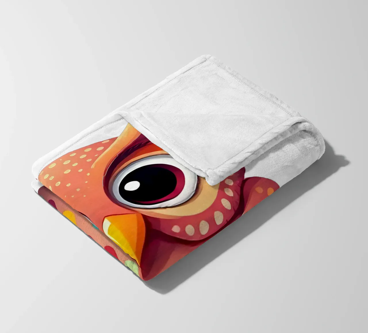 Gufo_4a coperta in pile da Tierisch bunt by LK