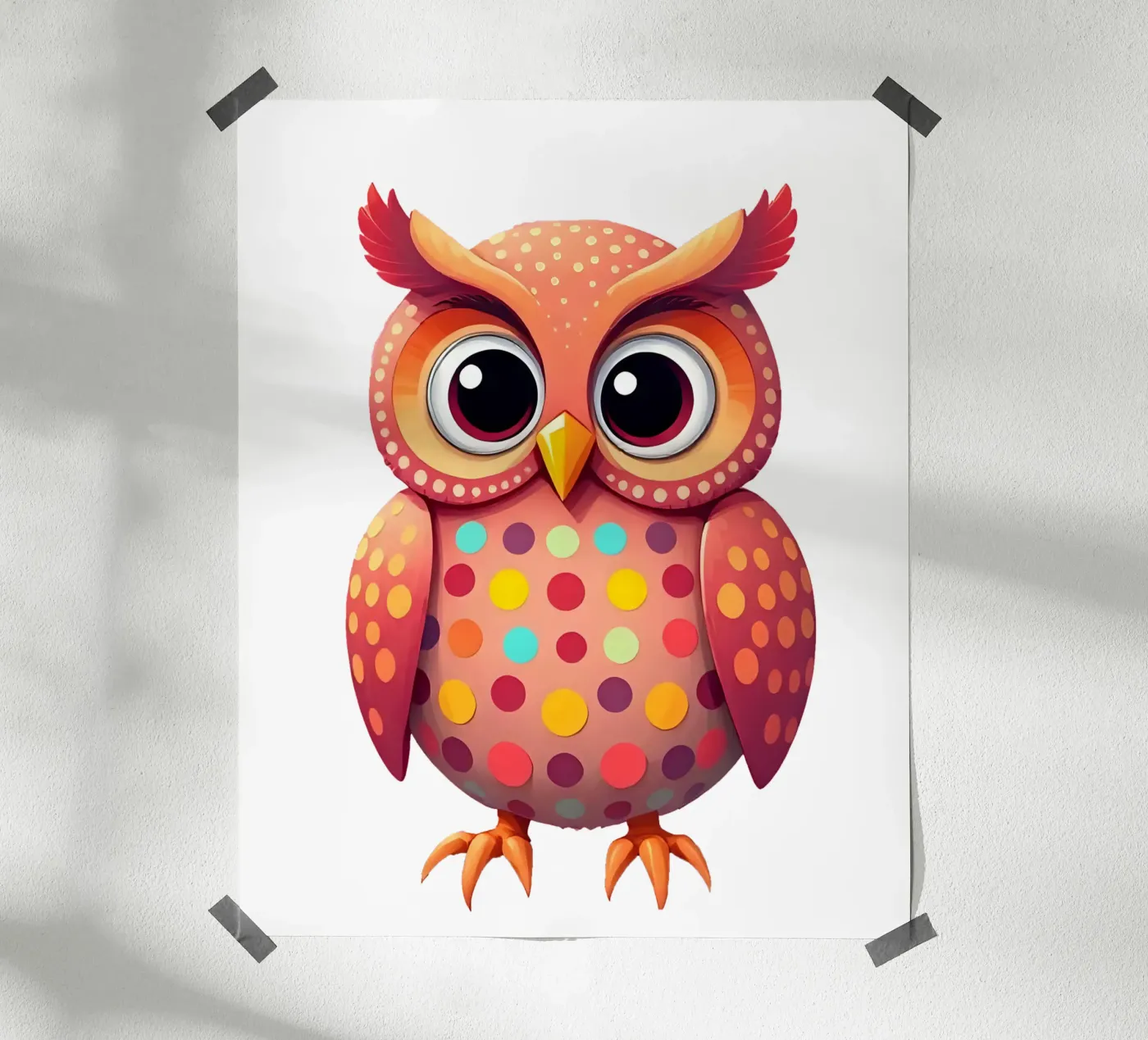 Gufo_4a poster da Tierisch bunt by LK