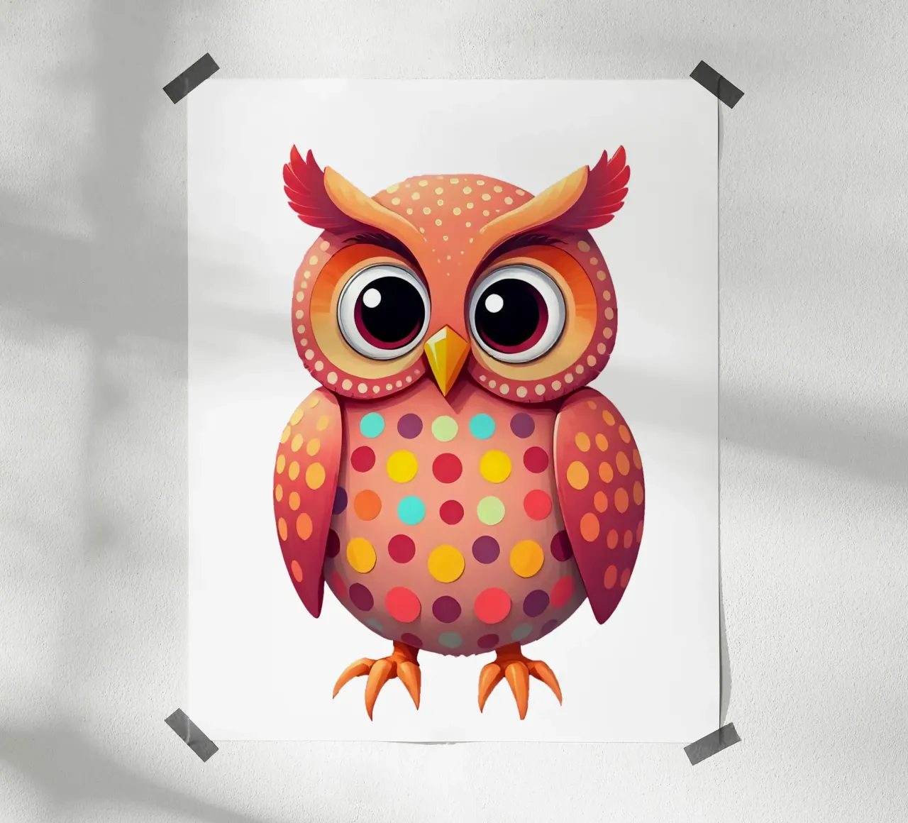 Gufo_4a poster da Tierisch bunt by LK