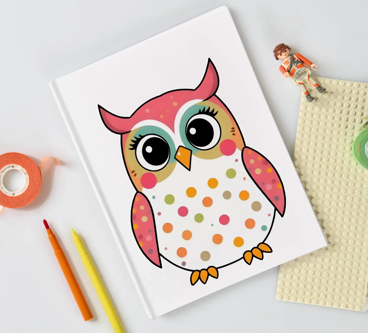 Owl_5a notebook by Tierisch bunt by LK