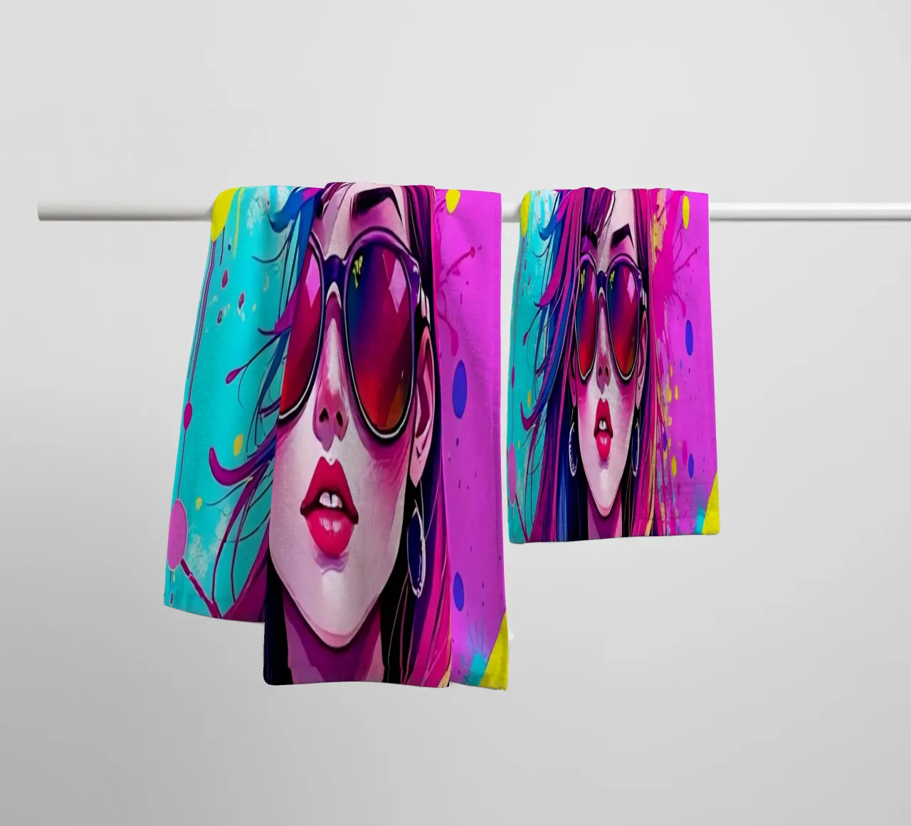 Stile_C_4 asciugamano da bagno da AI-Portraits by LK