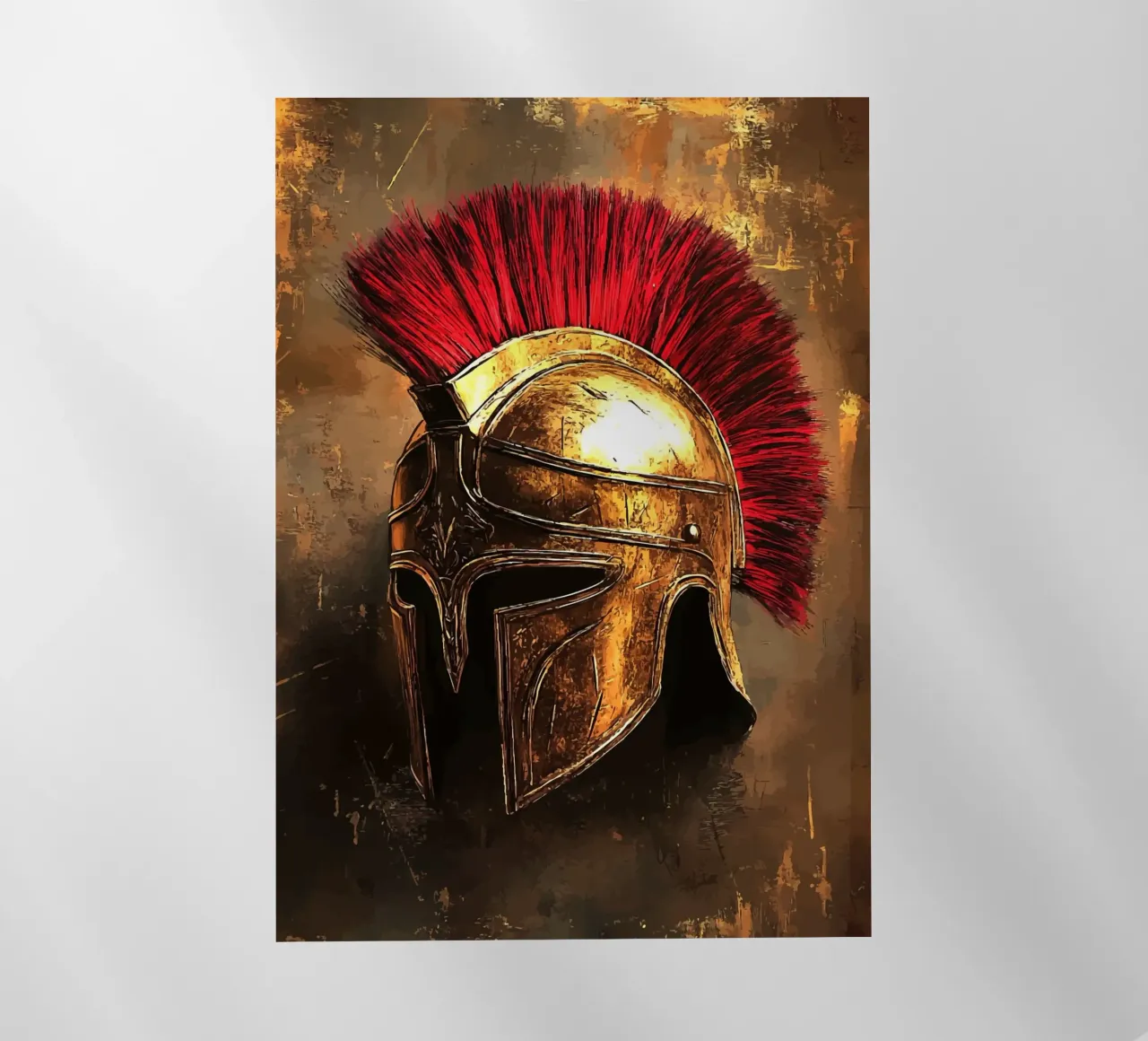 Elmo spartano - simbolo di onore e forza pellicola backlit da pixelbull - medieval art and more