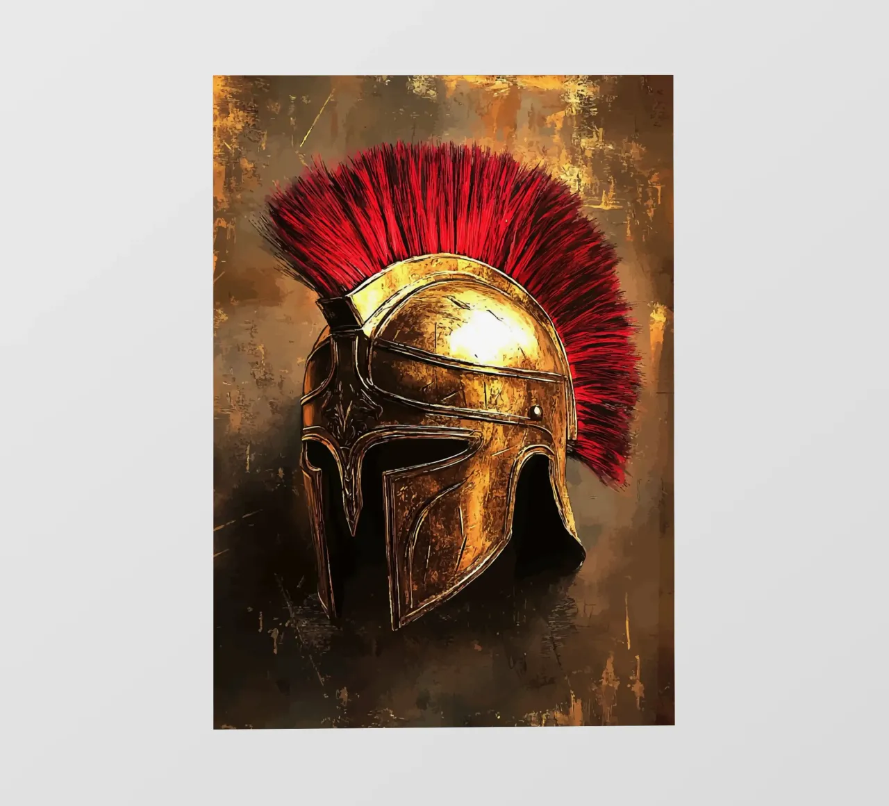 Elmo spartano - simbolo di onore e forza pellicola backlit da pixelbull - medieval art and more