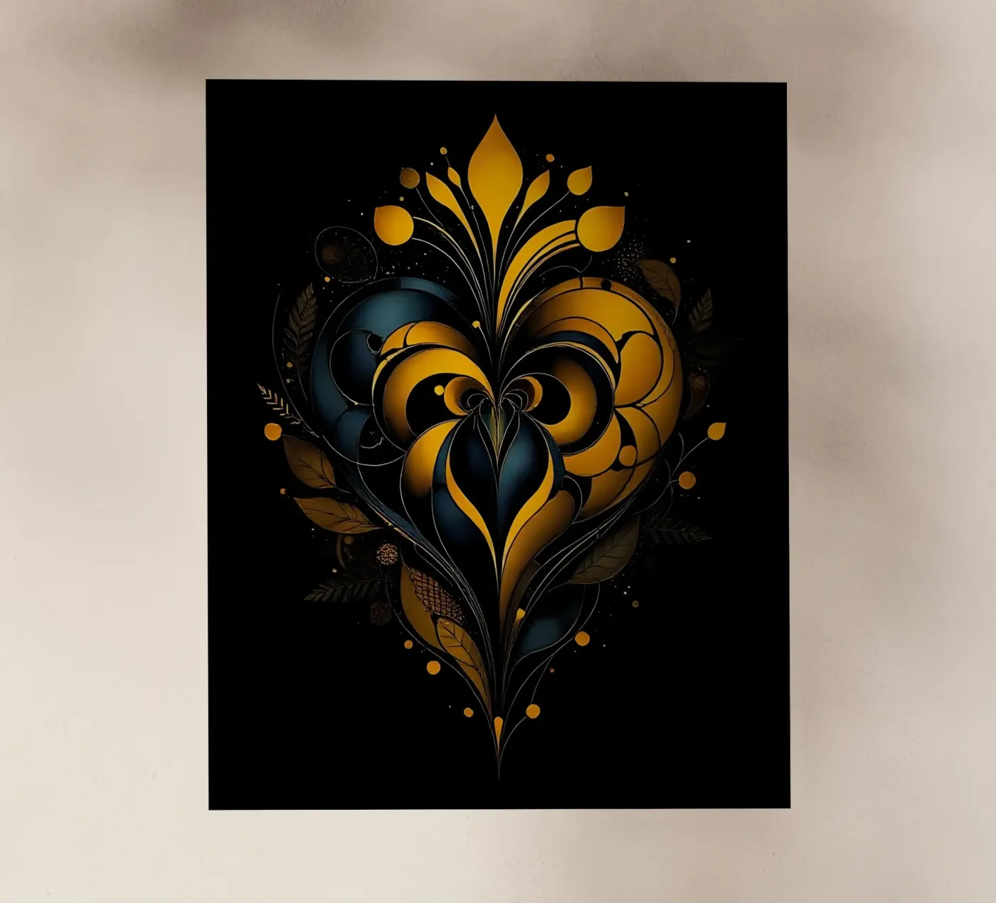 Heart_1 pellicola backlit da schwarz-gelb by LK