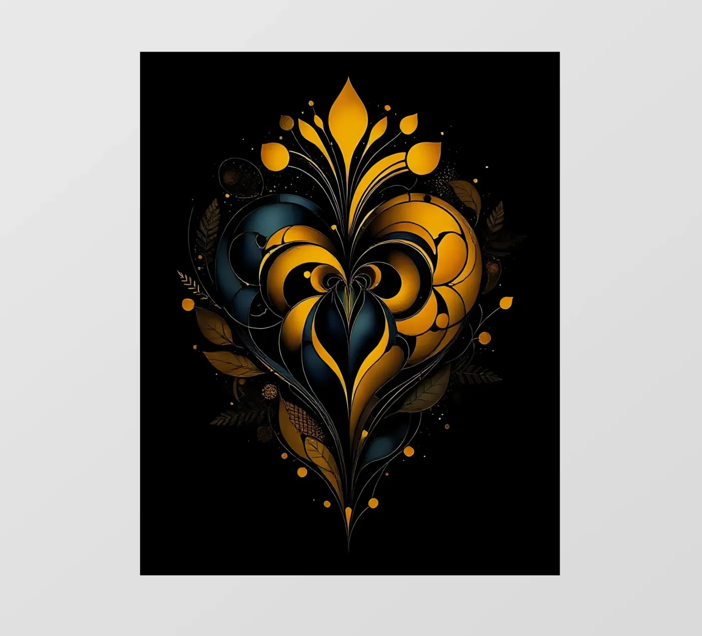 Heart_1 pellicola backlit da schwarz-gelb by LK