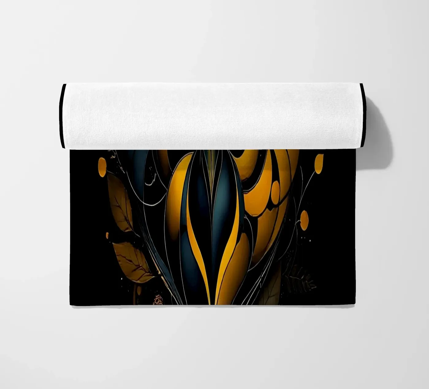 Hart_1 strandhanddoek van schwarz-gelb by LK