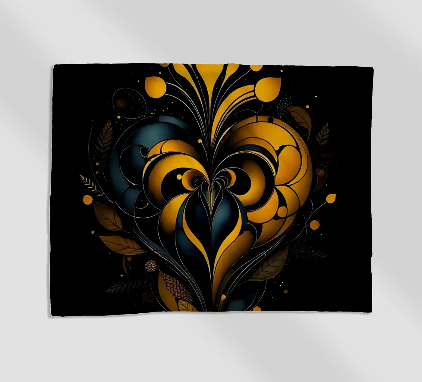 Hart_1 strandhanddoek van schwarz-gelb by LK