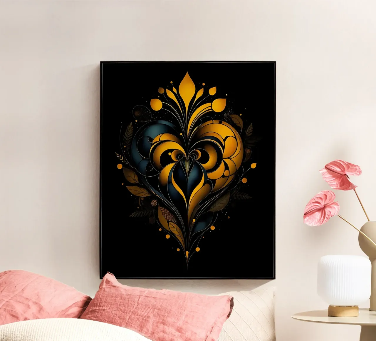 Cuore_1 plexiglass da schwarz-gelb by LK