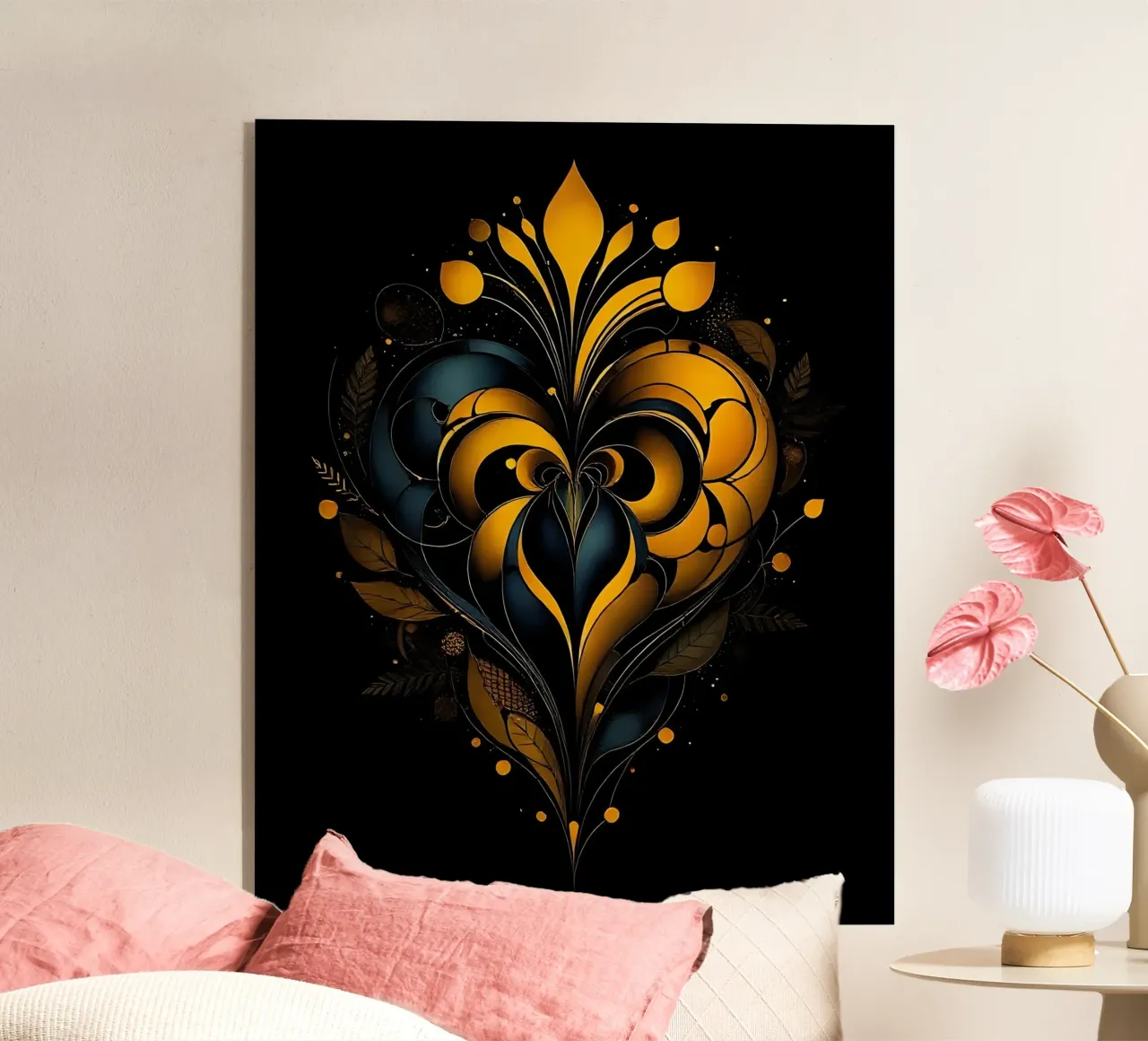 Cuore_1 plexiglass da schwarz-gelb by LK