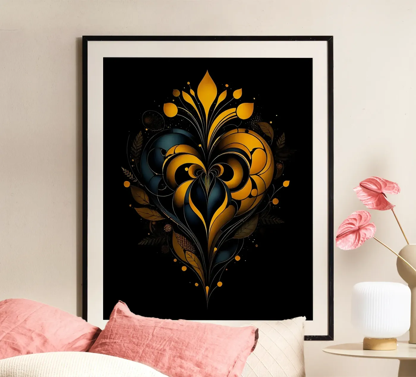 Heart_1 poster da schwarz-gelb by LK