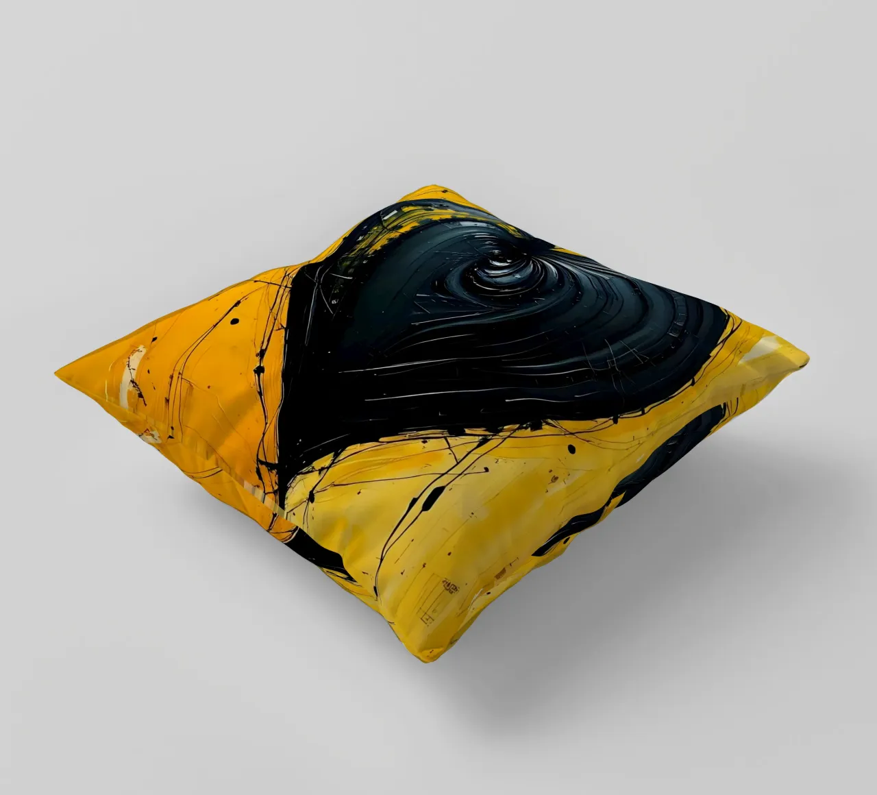 Cuore_2 cuscino da schwarz-gelb by LK