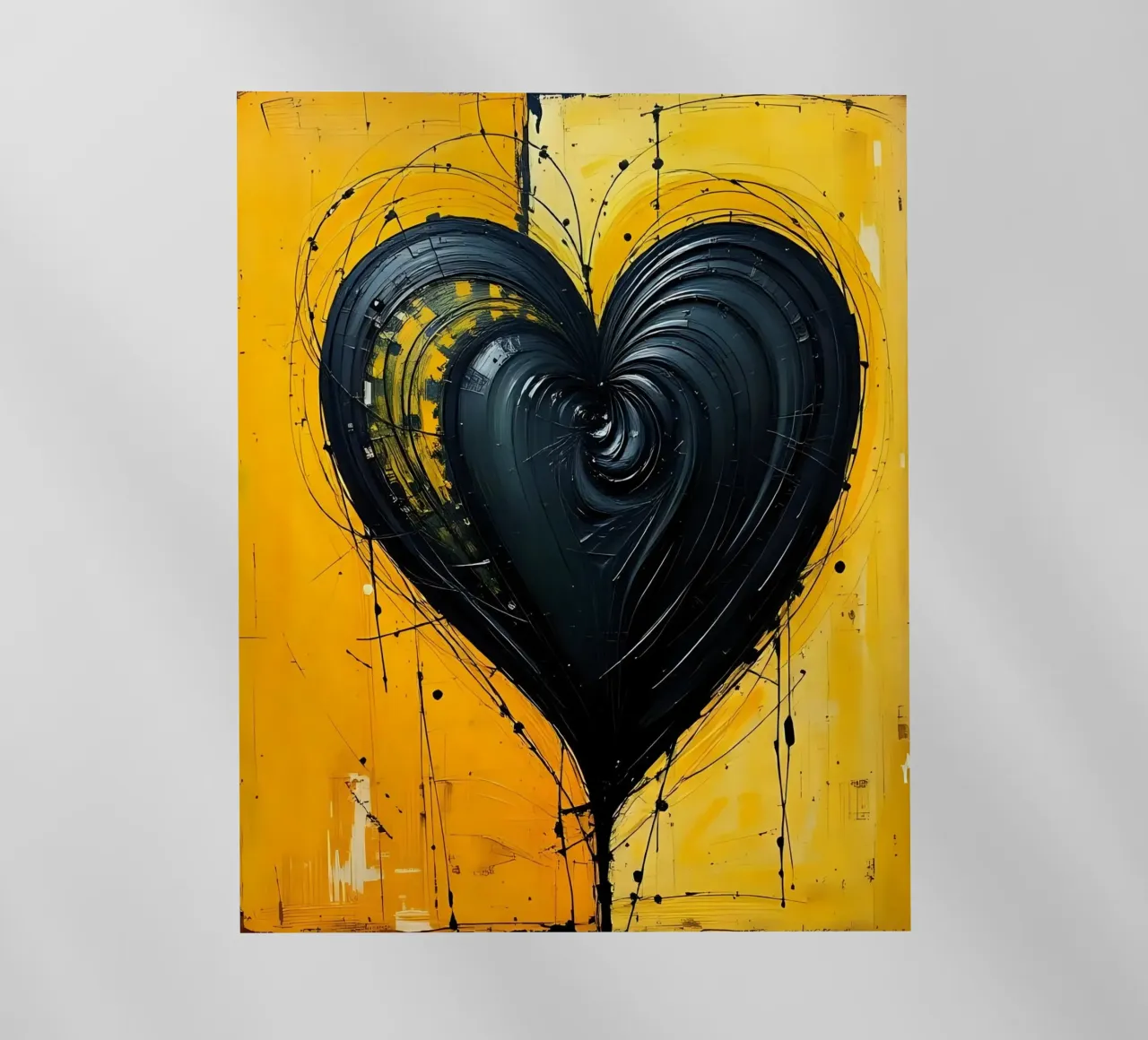 Cuore_2 pellicola backlit da schwarz-gelb by LK