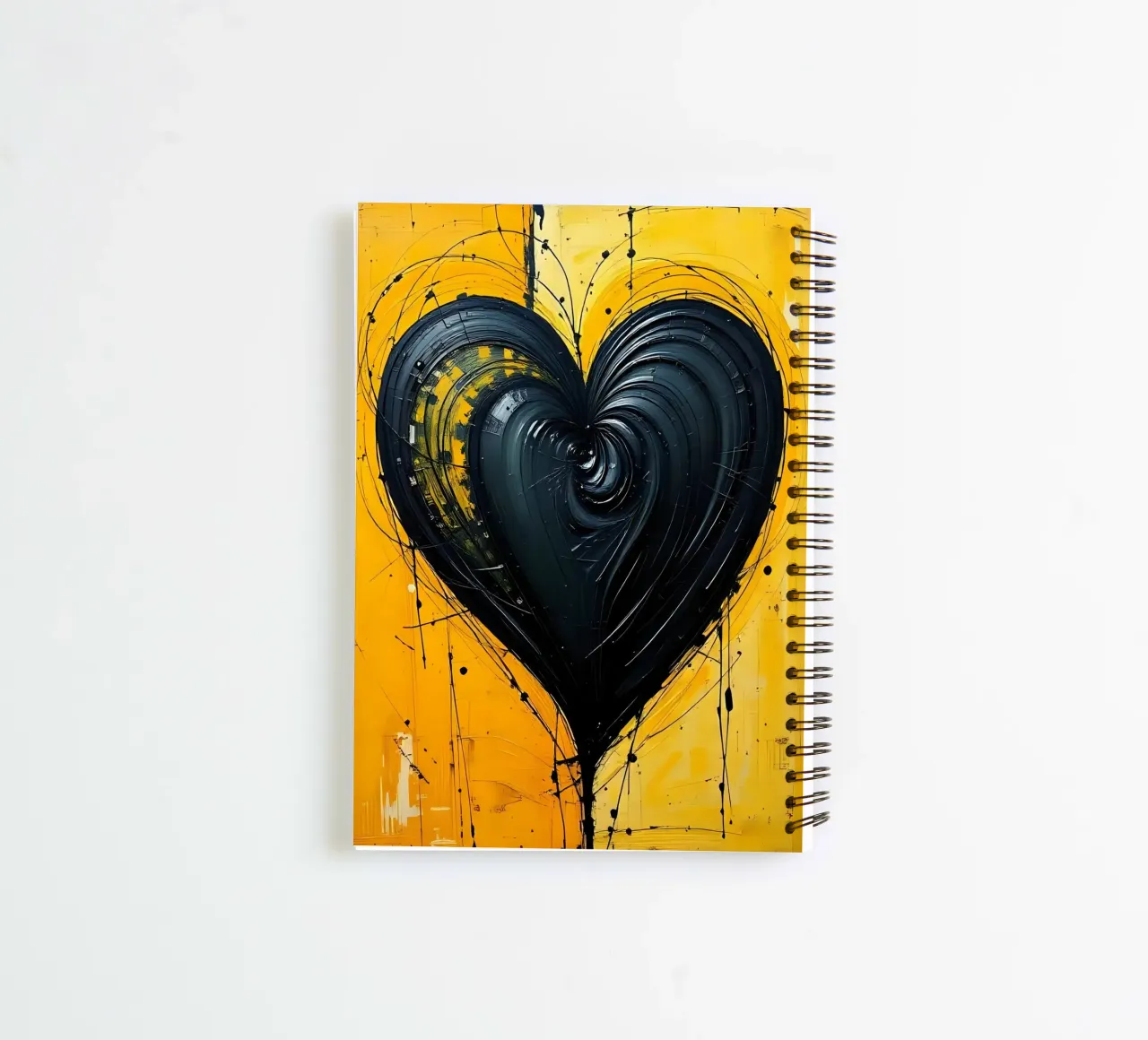 Cuore_2 diario ad anelli da schwarz-gelb by LK