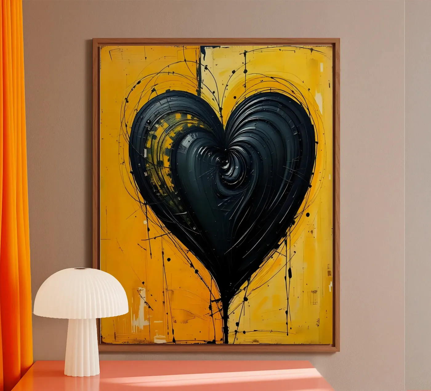 Cuore_2 alluminio dibond da schwarz-gelb by LK