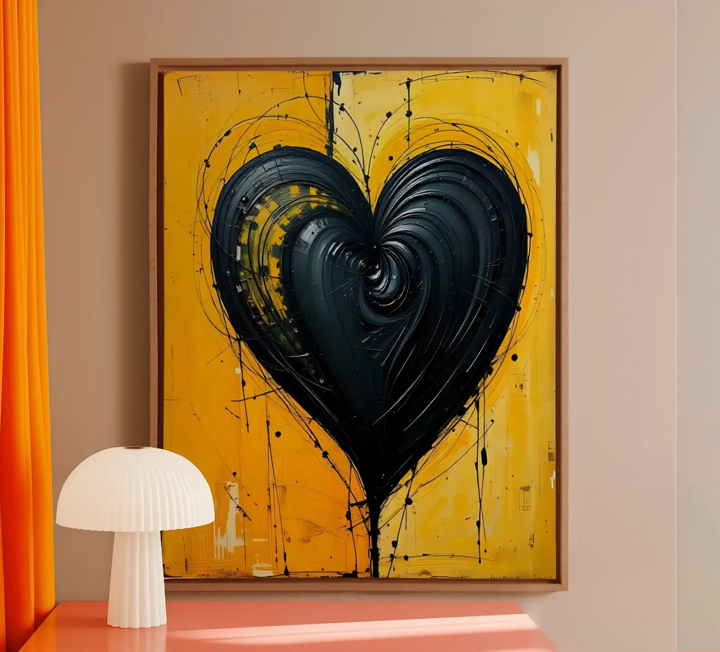 Cuore_2 tela da schwarz-gelb by LK