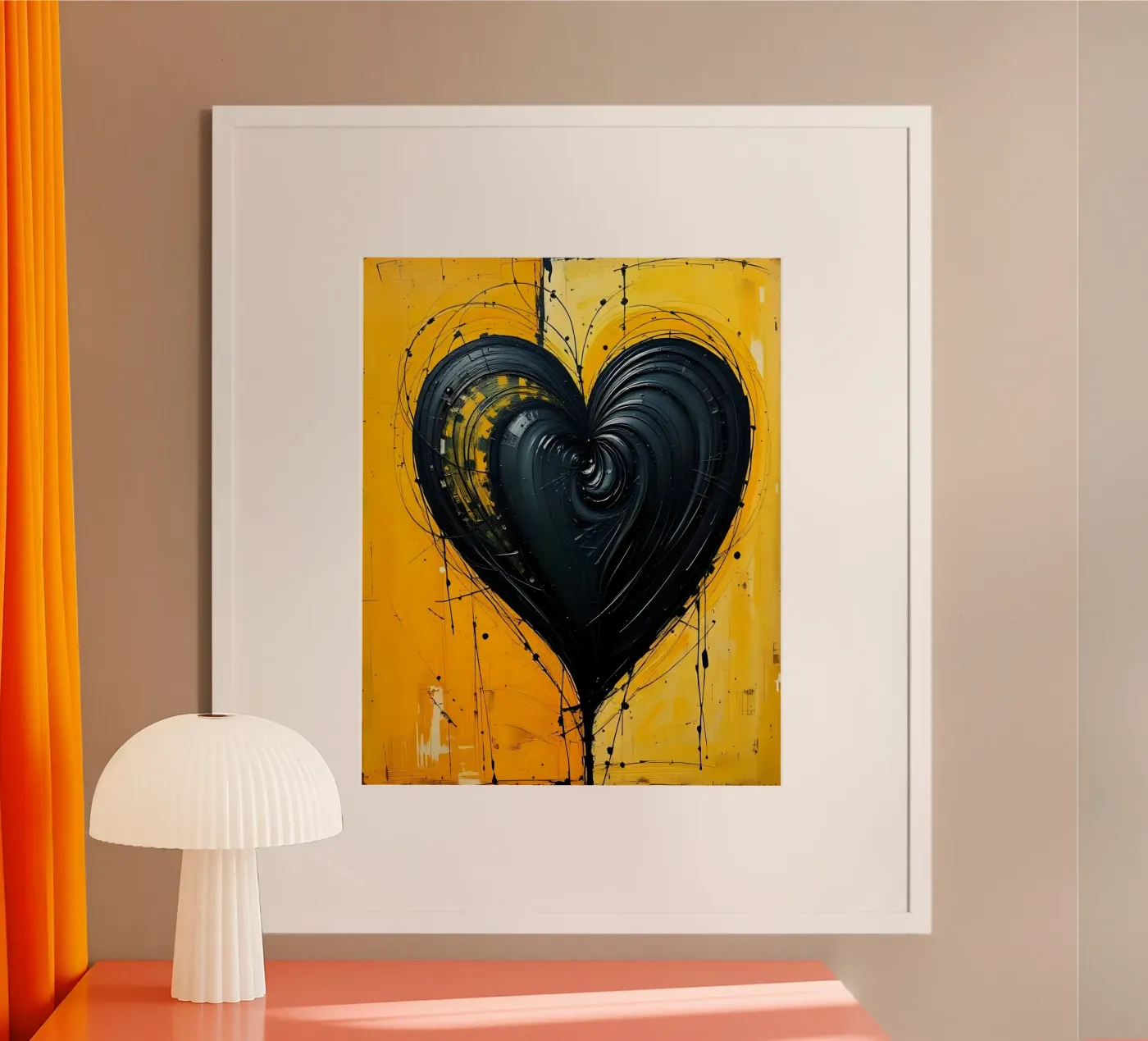 Heart_2 poster van schwarz-gelb by LK