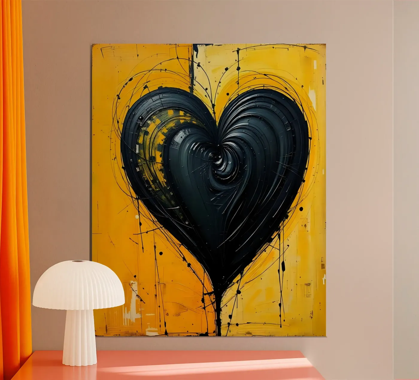 Hart_2 poster van schwarz-gelb by LK