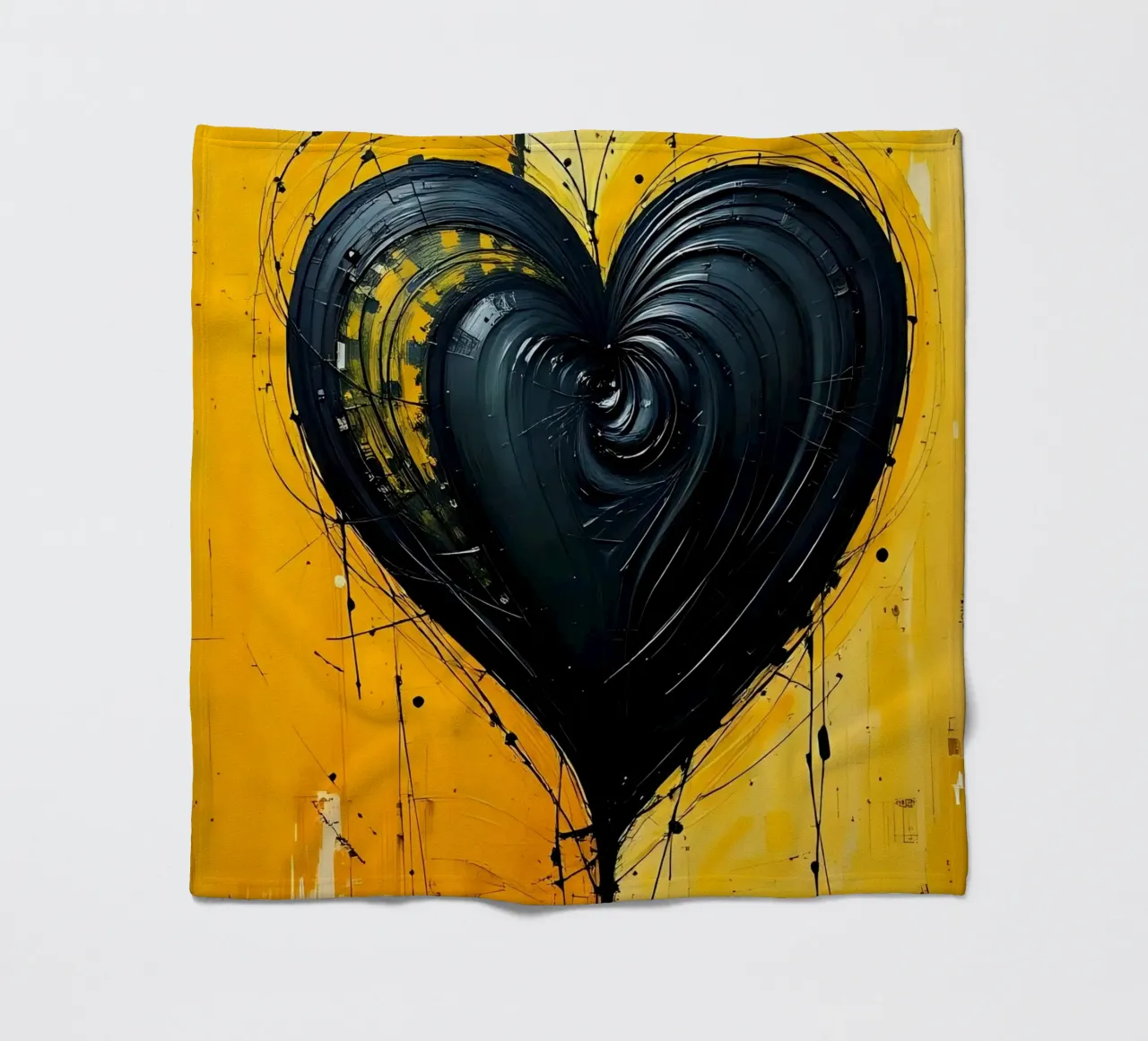 Cuore_2 coperta in pile da schwarz-gelb by LK