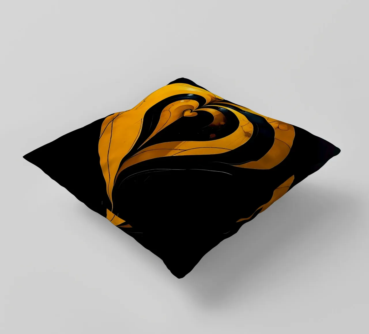 Cuore_3 cuscino da schwarz-gelb by LK