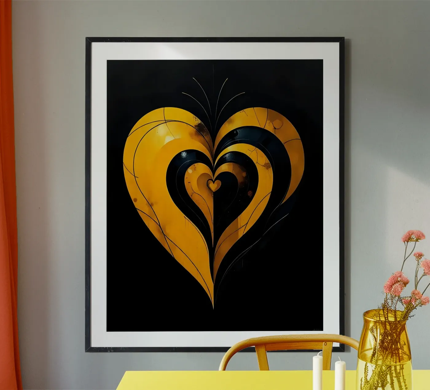 Heart_3 poster van schwarz-gelb by LK