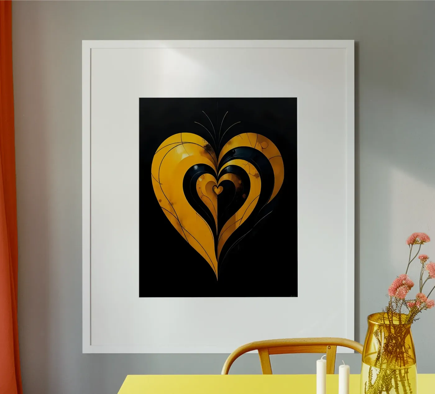 Heart_3 poster van schwarz-gelb by LK