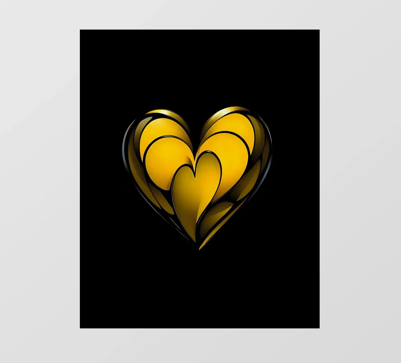 Cuore_4 pellicola backlit da schwarz-gelb by LK