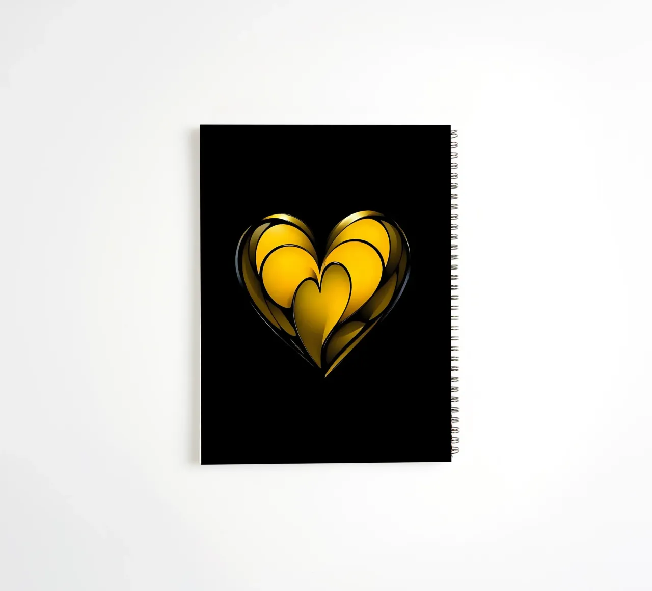 Heart_4 spiral notebook by schwarz-gelb by LK