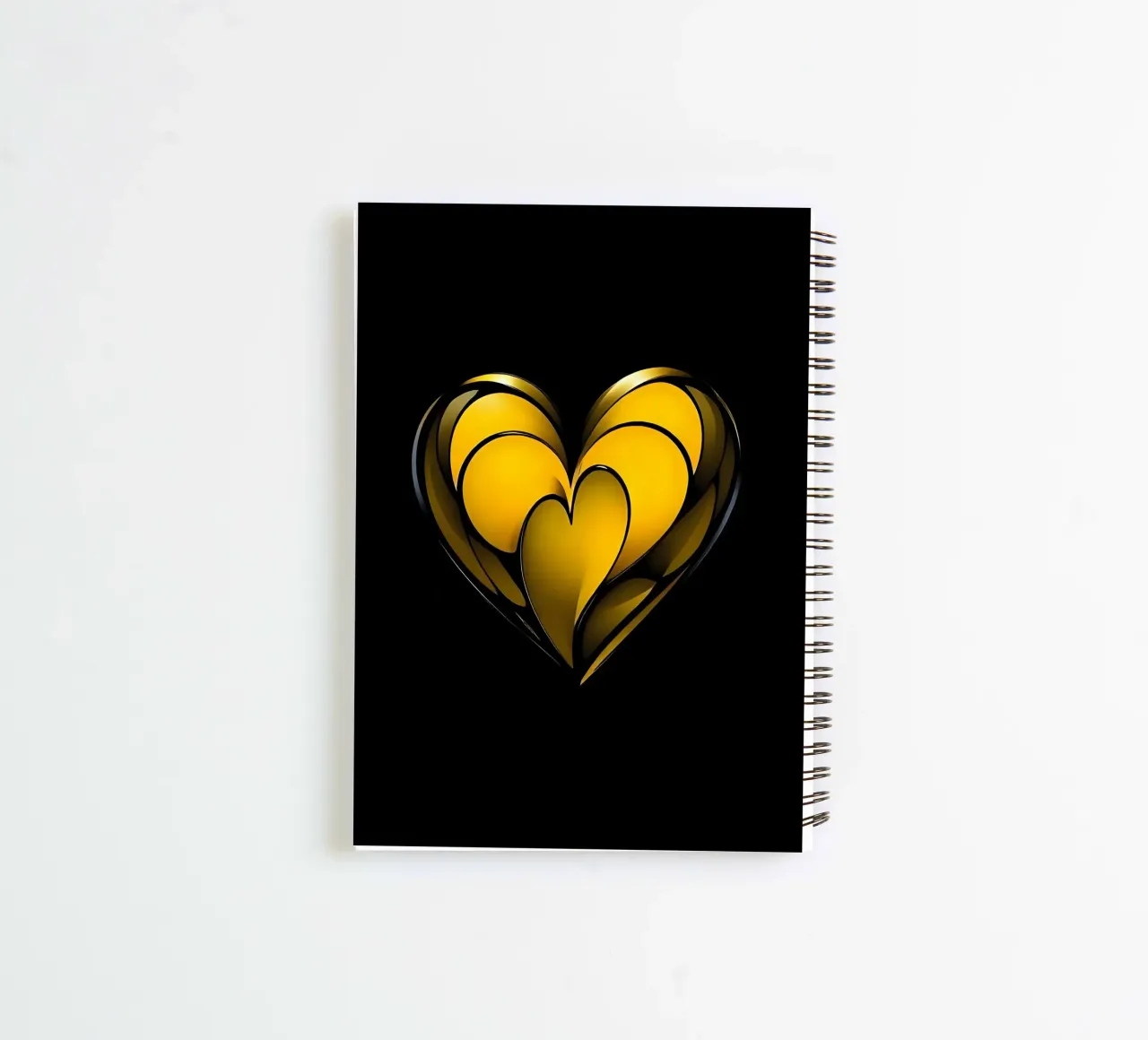 Heart_4 spiral notebook by schwarz-gelb by LK