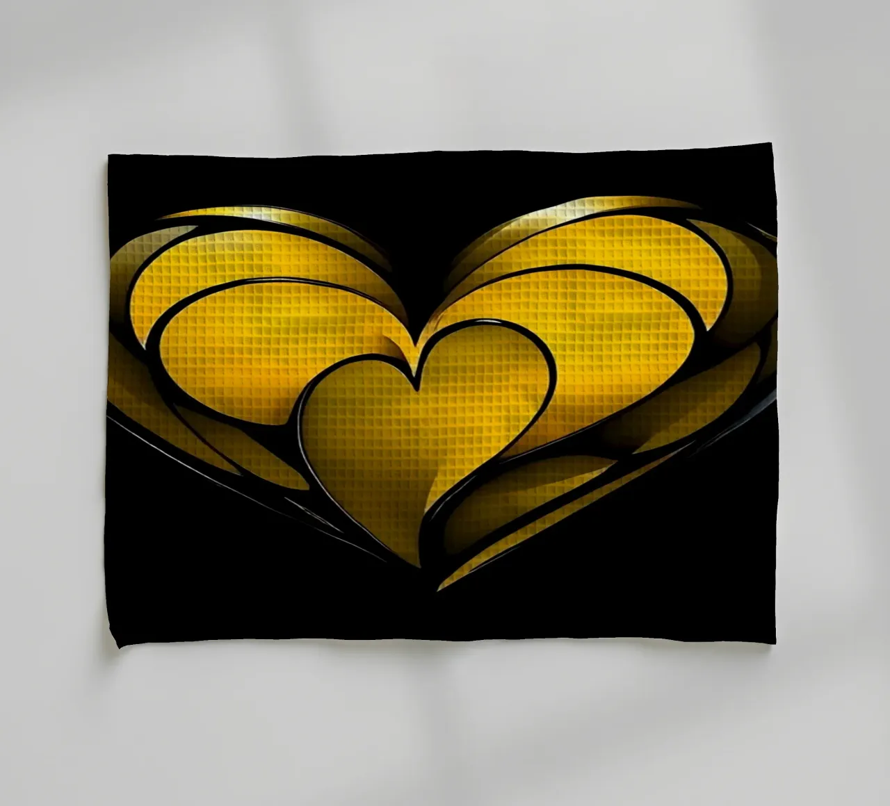 Cuore_4 canovaccio da cucina da schwarz-gelb by LK