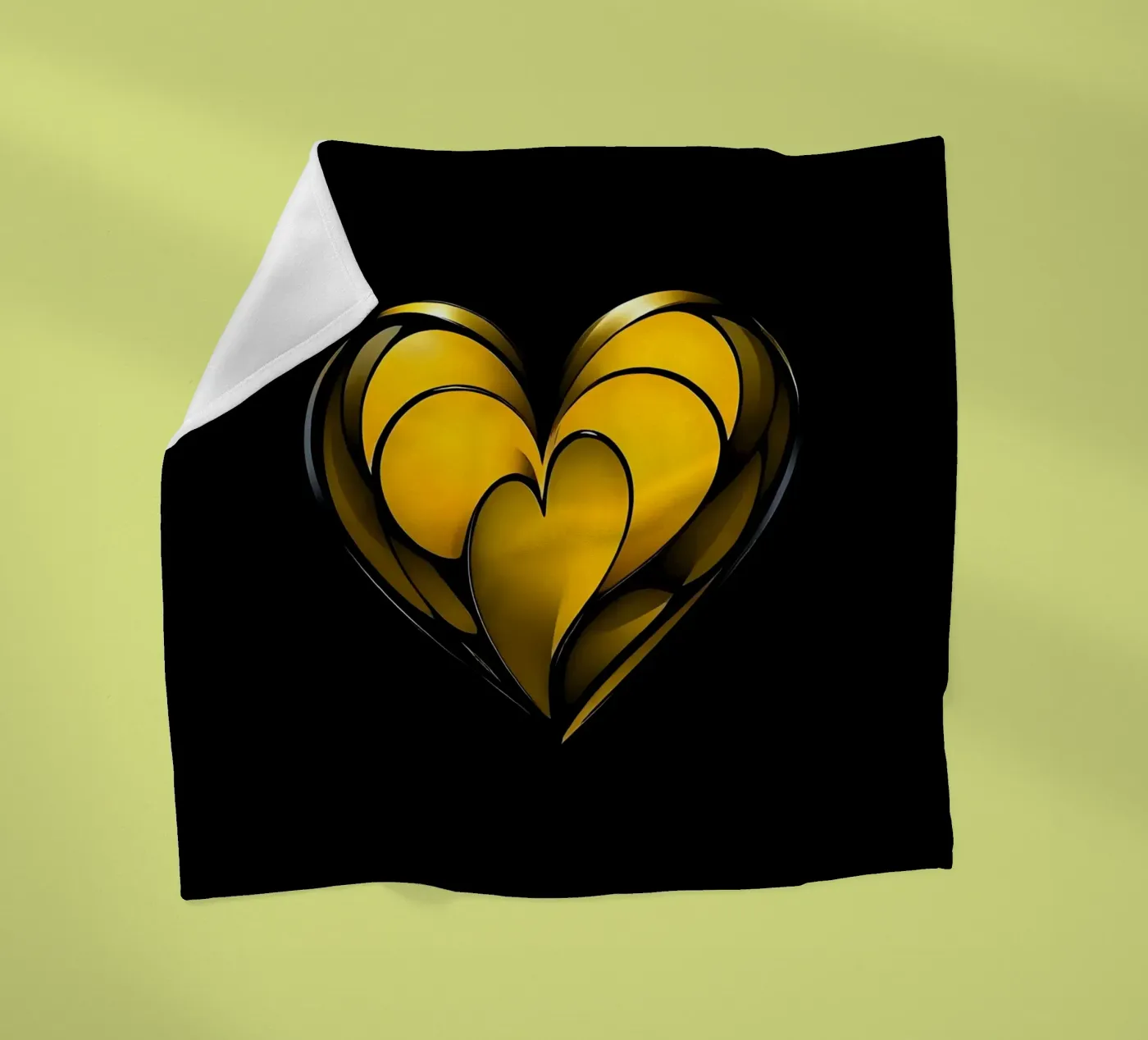 Cuore_4 coperta in pile da schwarz-gelb by LK
