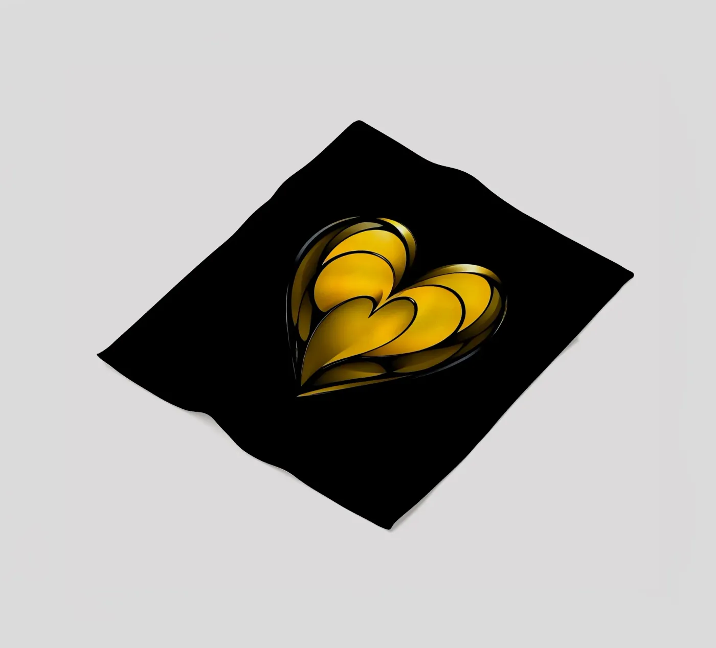 Cuore_4 coperta in pile da schwarz-gelb by LK