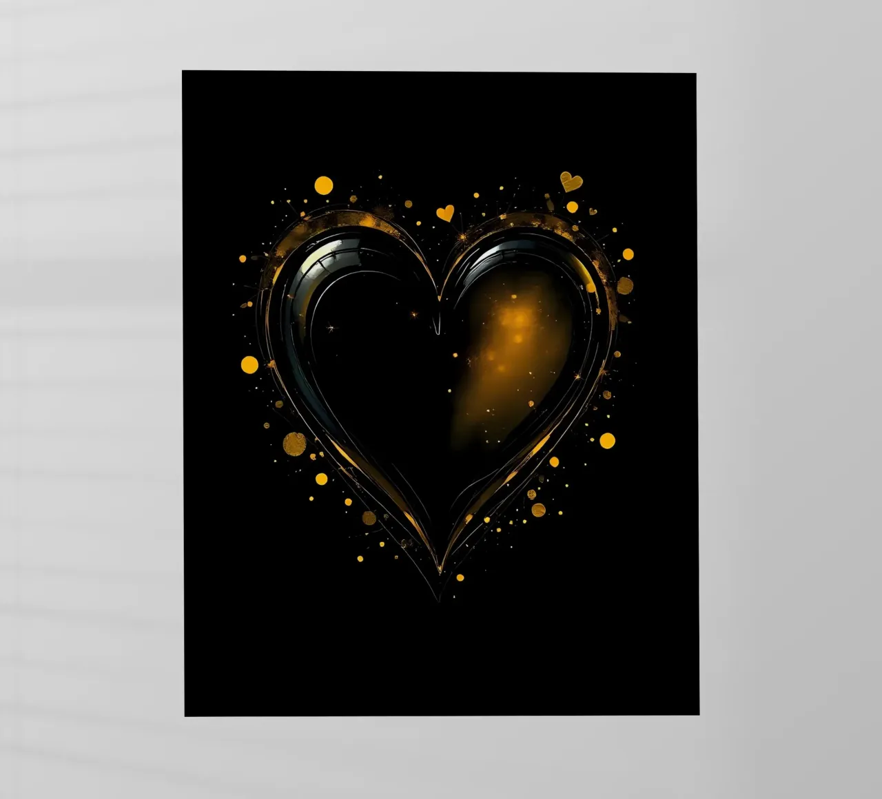 Cuore_5 pellicola backlit da schwarz-gelb by LK