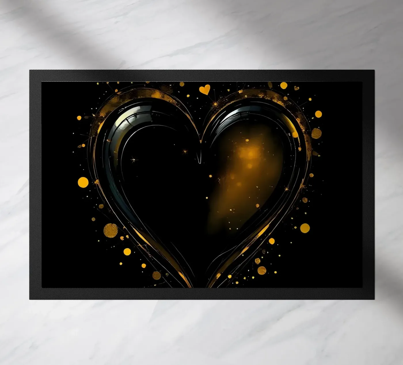 Heart_5 doormat by schwarz-gelb by LK