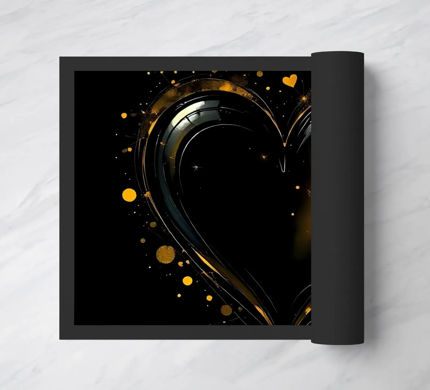 Heart_5 doormat by schwarz-gelb by LK