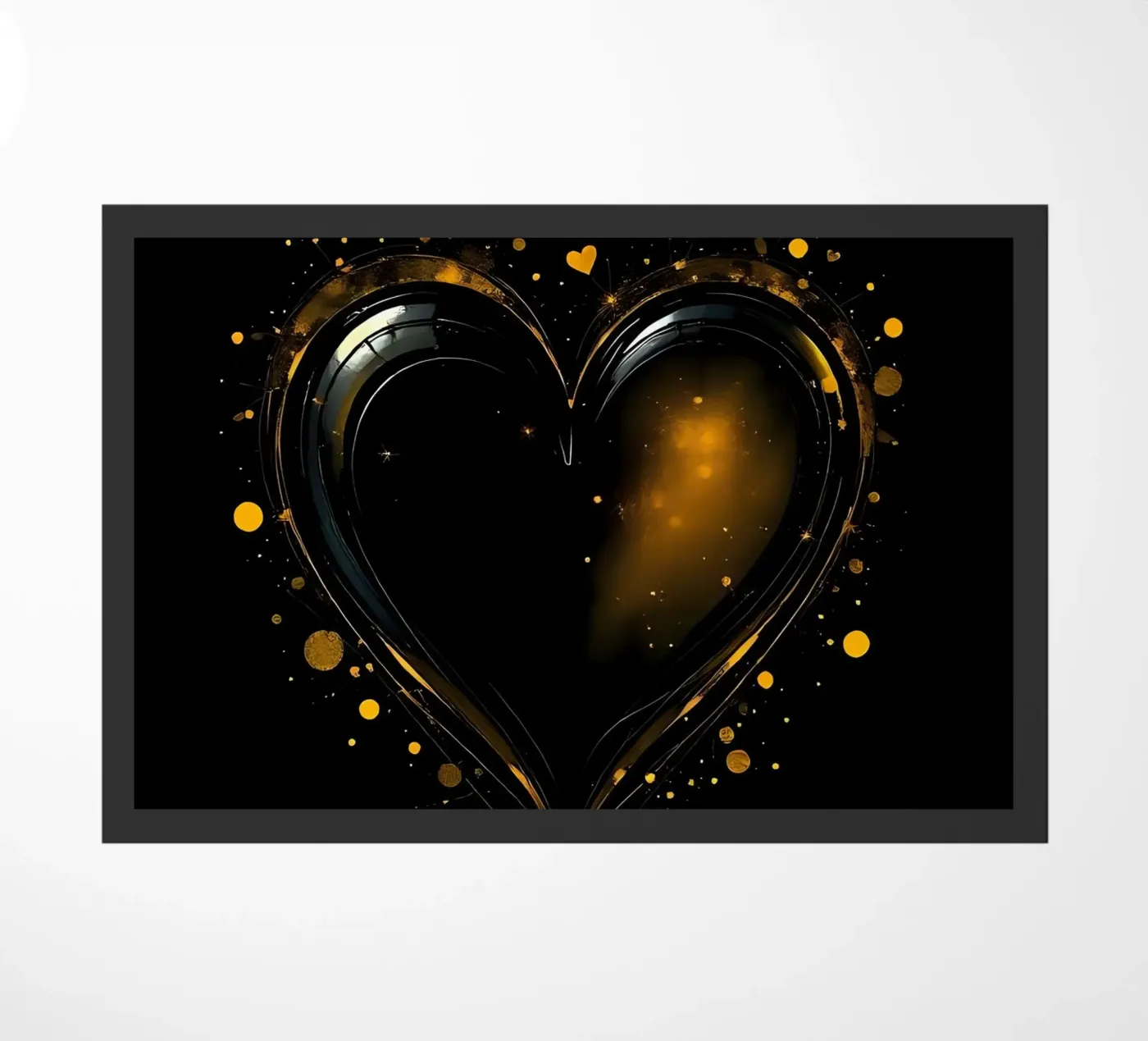 Heart_5 doormat by schwarz-gelb by LK