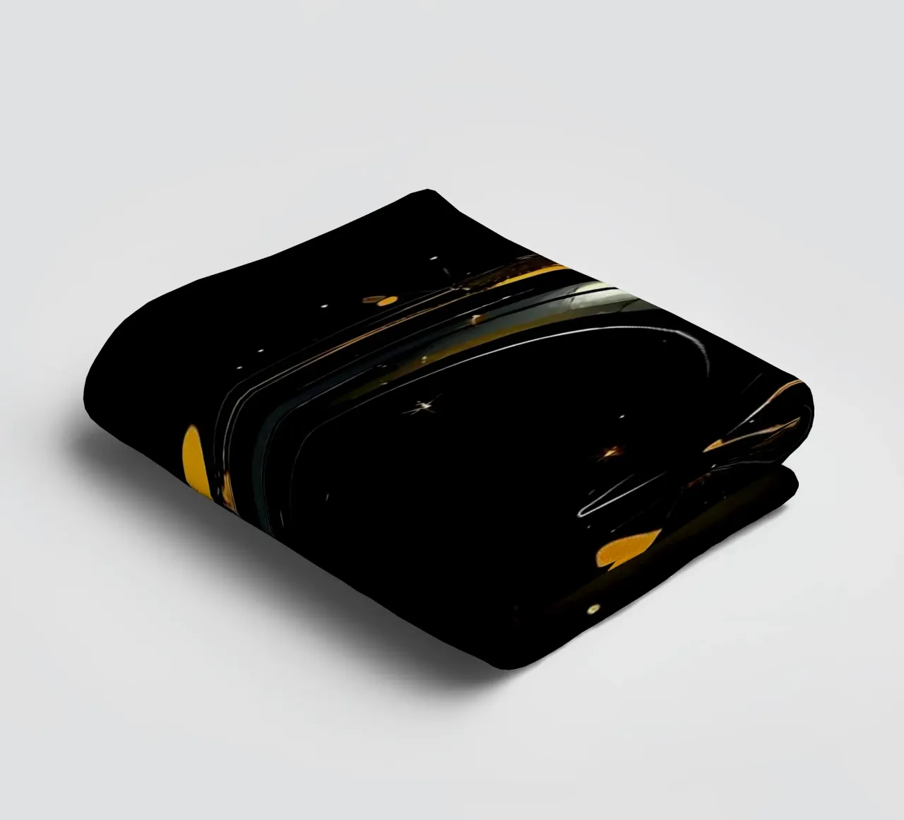 Cuore_5 asciugamano da bagno da schwarz-gelb by LK